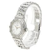 エルメス キャプテンニモ 腕時計 10ATU クオーツ ホワイト文字盤 ステンレススチール レディース HERMES 【中古】